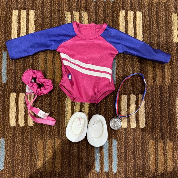 American Girl Gymnastics outfit with accessories - Picture 2 of 2